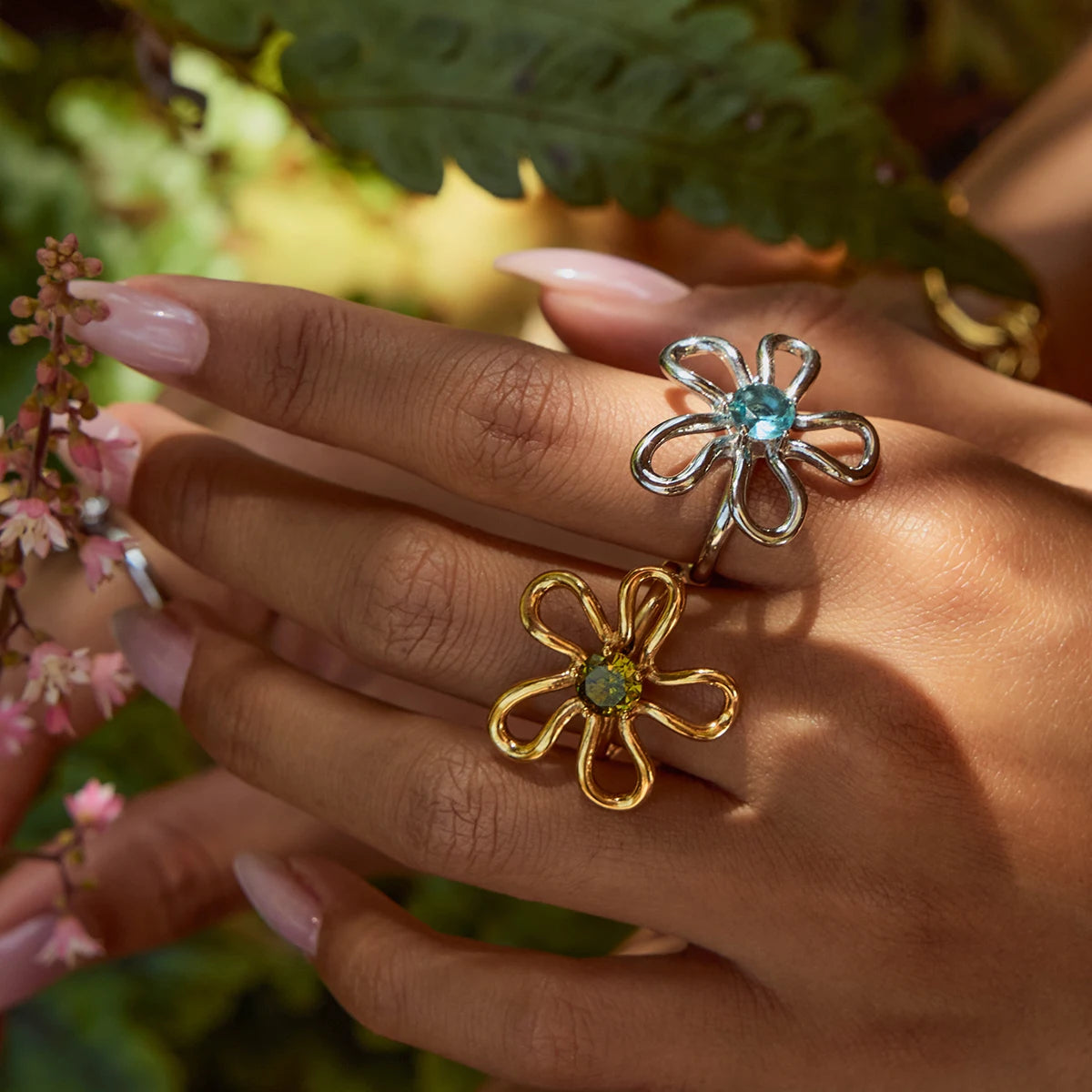 Bague Athéna en or et argent en acier inoxydable pas cher waterproof hypoallergéniques Thalassa bijoux